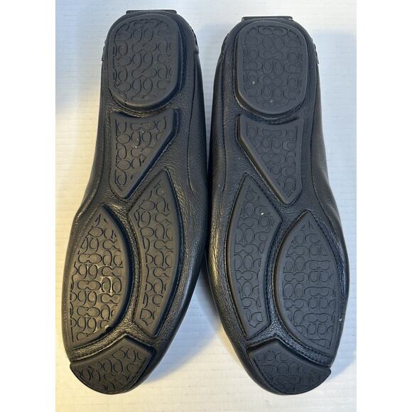 Coach Signature Leather Men's Neal Pebbled Driver Shoes Size 11.5 0906 Black D13 - Picture 8 of 11